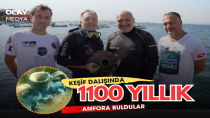 TUZLA'DA KEŞİF DALIŞINDA 1100 YILLIK AMFORA BULDULAR!