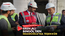 EREN ALİ BİNGÖL'DEN İMAMOĞLU'NA TEŞEKKÜR