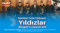 TUZLA YILDIZSPOR'UN ŞAMPİYONLARI BAŞKAN EREN ALİ BİNGÖL'Ü ZİYARET ETTİ