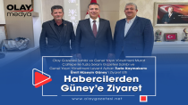 TUZLALI HABERCİLER KAYMAKAM ÜMİT HÜSEYİN GÜNEY'İ ZİYARET ETTİ